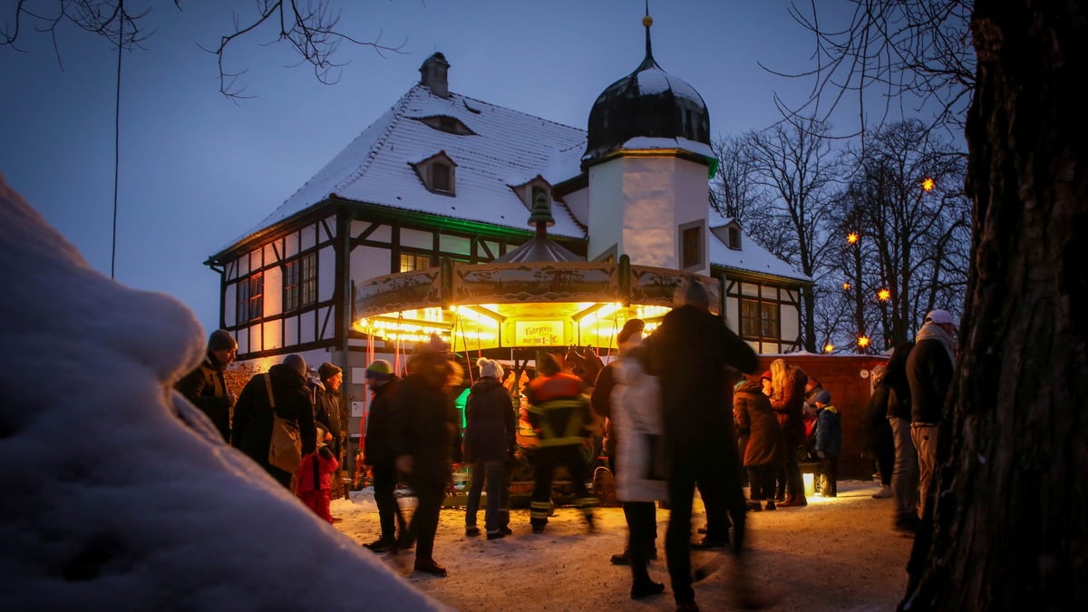 Radebeul Weihnachtsmarkt bei Hoflößnitz in Radebeul Optimismus, trotz