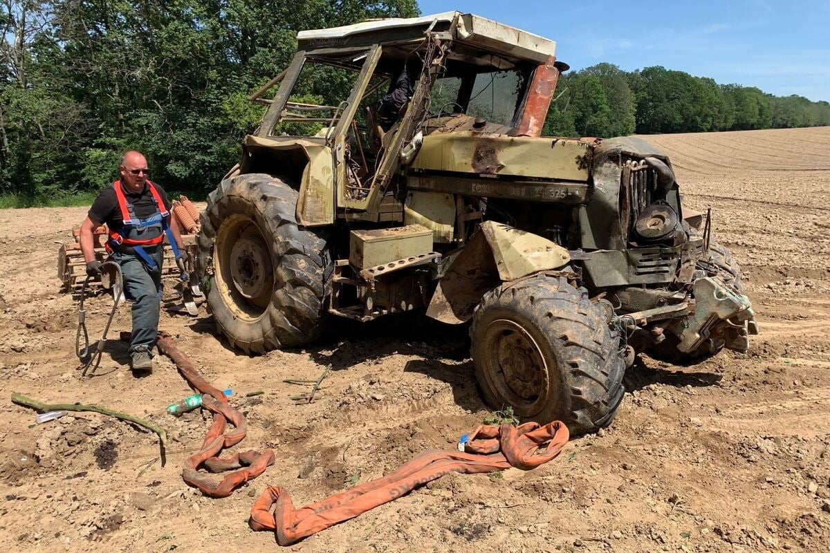 Unfall-Traktor Geborgen | Sächsische.de