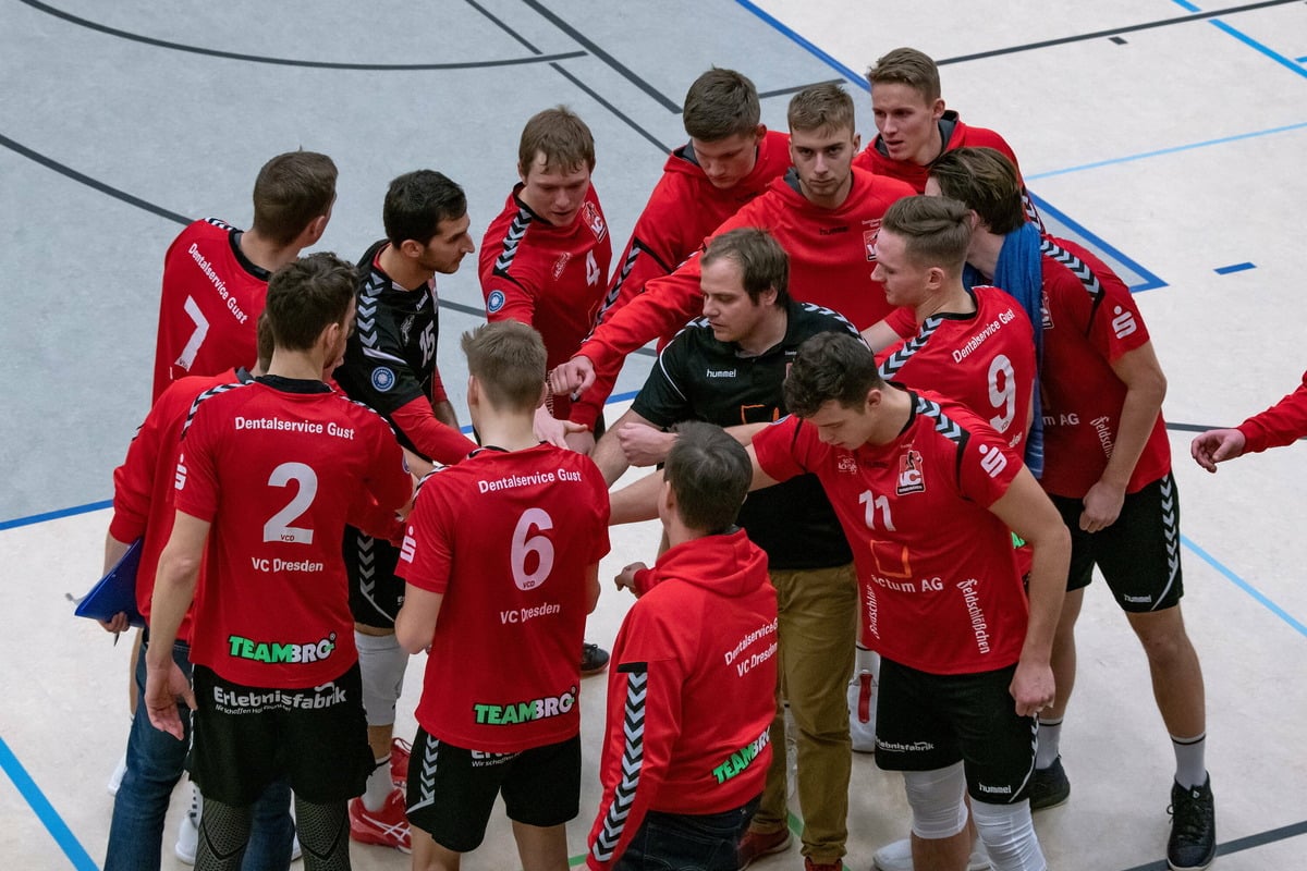 Dresden’s volleyball players with a Corona break |  Sächsische.de