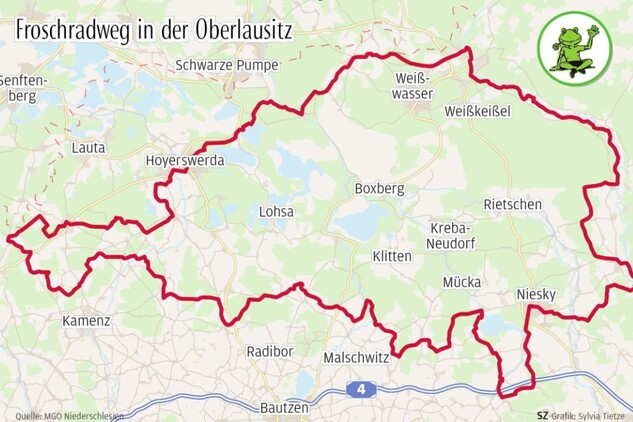 Froschradweg auf neuen Pfaden | Sächsische.de