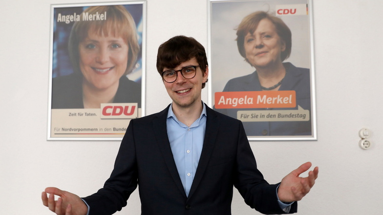 Georg Günther tritt für die CDU im bisherigen Wahlkreis von Bundeskanzlerin Angela Merkel an.