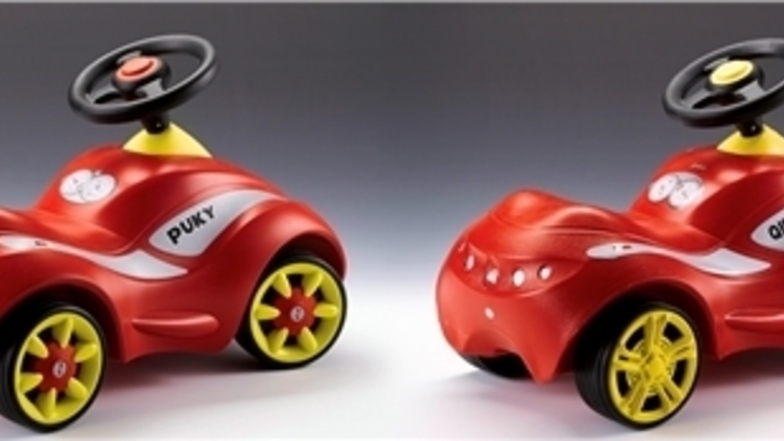 3. Preis: Puky Racer. Die Firma Puky aus Wülfrath hat ebenfalls Nachahmer in China. Das Kinderauto wurde 1:1 nachgebaut.