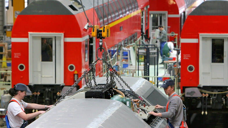 Spezialität Doppelstockwagen: Bombardier Görlitz schrumpft später.