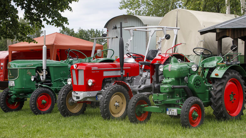Historische Traktoren fehlen beim keinem der Treffen in Strahwalde. Foto: Rafael Sampedro