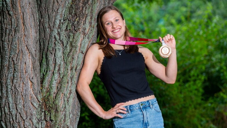 Mit dem Gewinn der Bronzemedaille bei den Olympischen Spielen 2021 in Tokio feierte Tina Punzel den größten Erfolg ihrer Karriere. Anderthalb Jahre später trat sie zurück.
