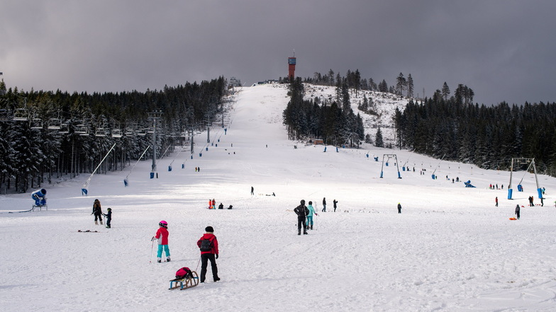 Die langfristigen Prognosen für Wintersporttourismus im Mittelgebirge - wie hier im Harz - sind eher düster.