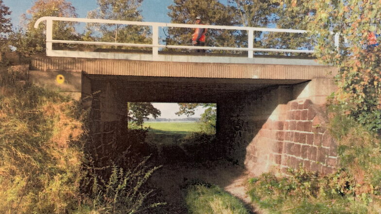 Eine der Brücken an den Torflöchern bei Nasseböhla.