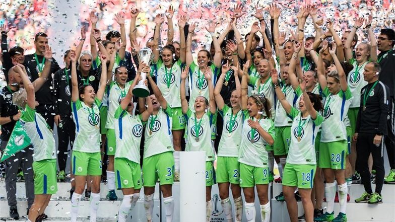 Double perfekt für Wolfsburgs Damen