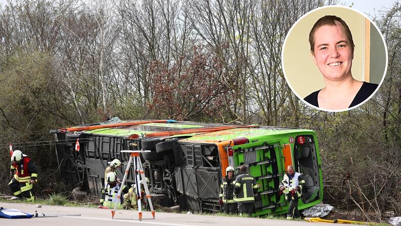 Am 27. März war ein Doppeldecker-Flixbus mit 54 Menschen an Bord auf der A9 bei Leipzig von der Fahrbahn abgekommen und auf die Seite gestürzt. Sofie Quast war unter den Schwerverletzten.