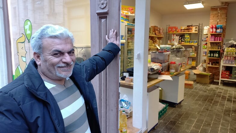 Radwan Touti verkauft seine orientalischen Spezialitäten jetzt in der Inneren Weberstraße 22, nicht mehr im früheren Fischhaus.