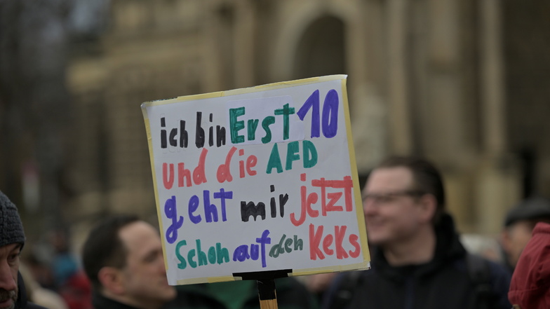 Bei der Demo in Dresden am Samstag war die gesamte Bevölkerung vertreten.