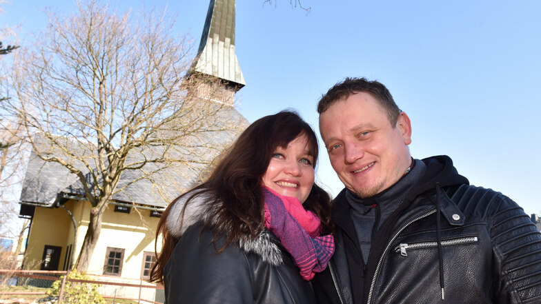 Ob es in der Altenberger Kirche doch noch mit dem Jawort klappt? Gabriela und André Forkel wollen hier am 16. Mai heiraten.