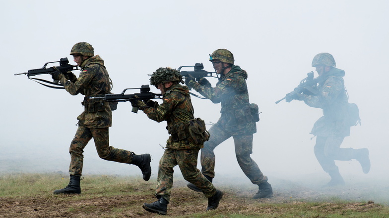 Symbolbild: Bundeswehrsoldaten bei einer Übung