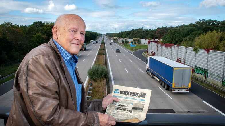 Dr. Hermann Gärlich hat den Bau der Autobahn im Abschnitt Engelsdorf bis Deutschenbora vor 50 Jahren als Bauleiter begleitet.