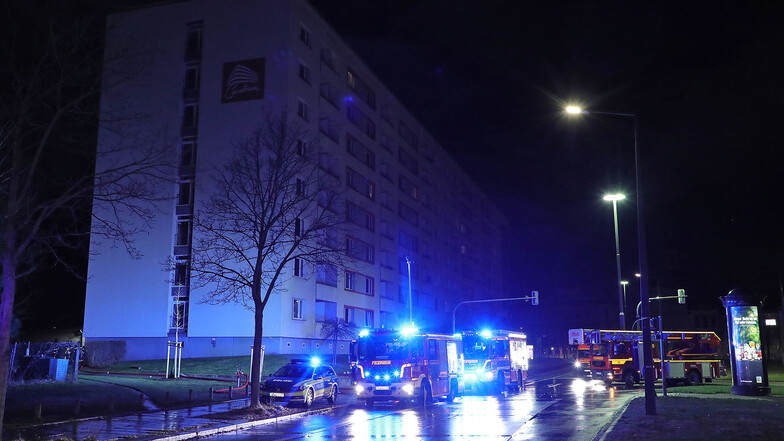 Kellerbrand an der Pillnitzer Straße in der Pirnaischen Vorstadt