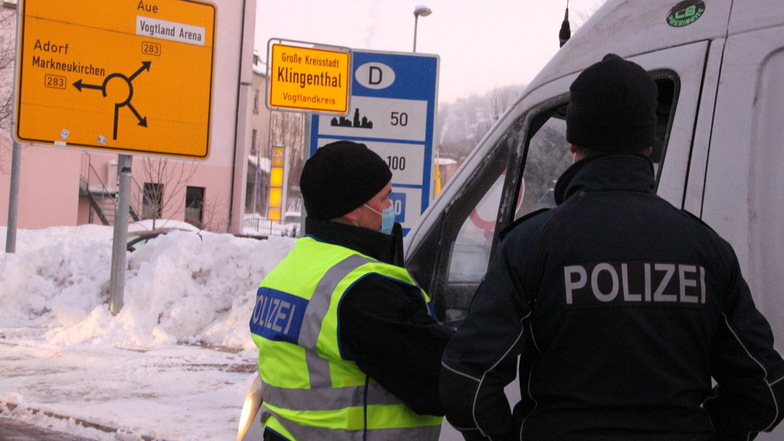 Bei den Grenzkontrollen am Übergang Klingenthal war weit weniger los als üblich.