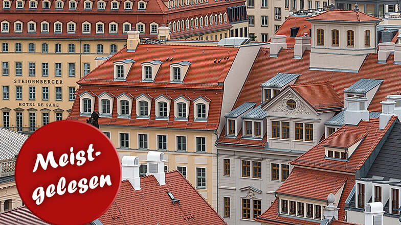 Blick vom Hausmannsturm auf die Dresdner Altstadt. Corona hat auch Auswirkungen auf den Immobilienmarkt der Landeshauptstadt.