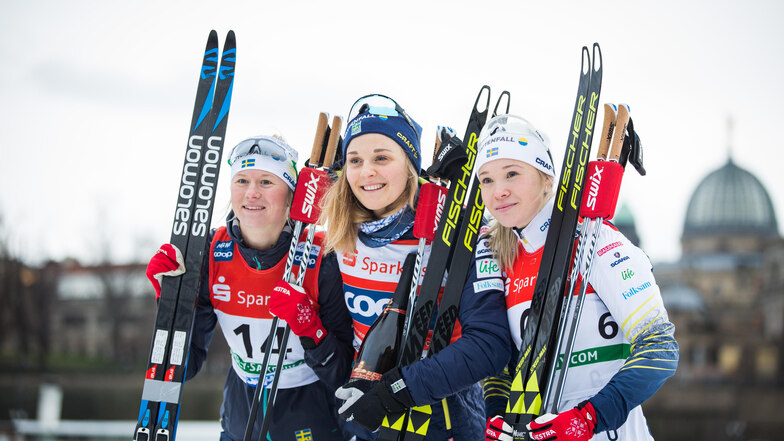 Jonna Sundling (3.), Stina Nilsson (1.), Maja Dahlqvist (2.).