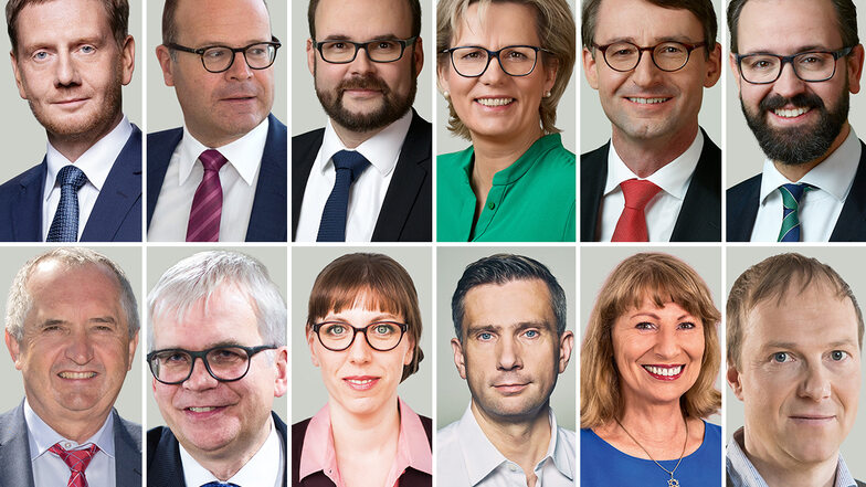 Diese Politiker gehören der künftigen sächsischen Regierung an.