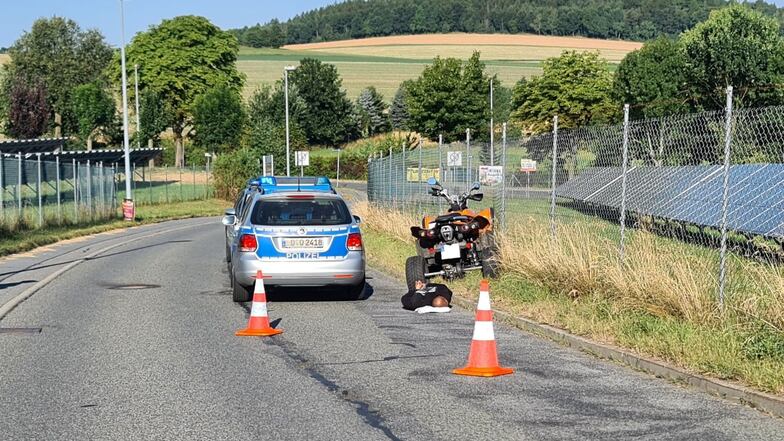 Polizei stellt Quad-Dieb nach Verfolgungsjagd in Ebersbach