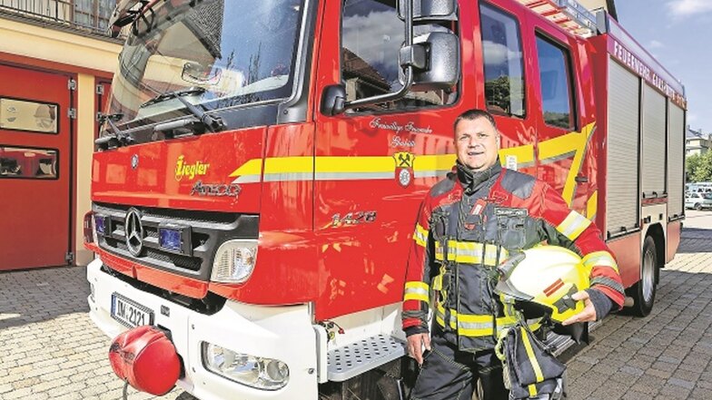 Dieses Fahrzeug der Glashütter Feuerwehr soll nach den Plänen von Feuerwehrchef Veith Hanzsch und dem Feuerwehrauschuss in naher Zukunft ersetzt werden.