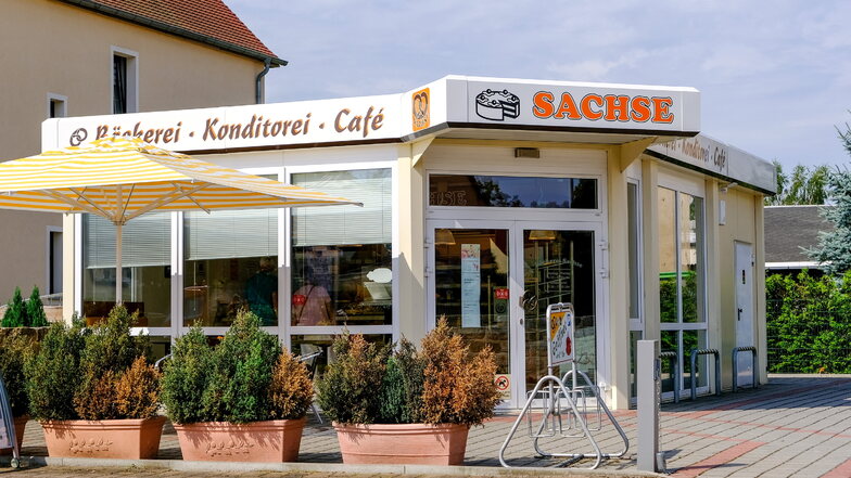 Bäckerei, Konditorei und Café Sachse, Dresdner Straße.