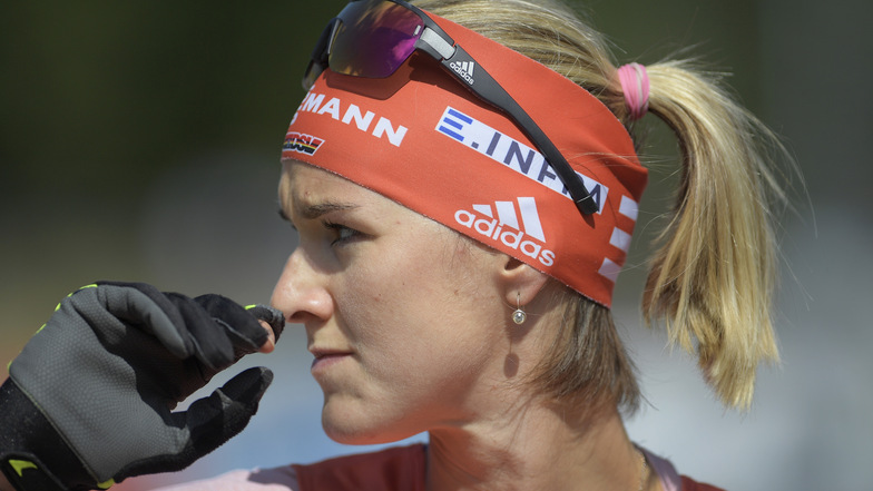 Ihren ersten Auftritt als Biathletin hatte sie 2016 bei den deutschen Meisterschaften in Altenberg.