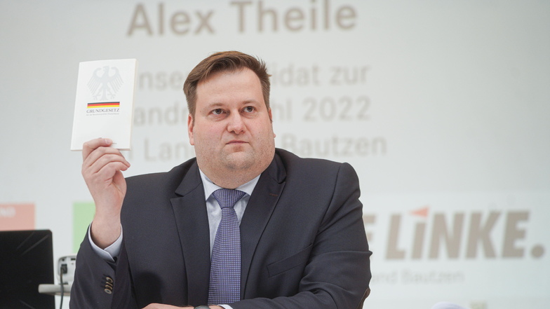 Alex Theile aus Kamenz will der nächste Landrat im Landkreis Bautzen werden. Er bezeichnet sich als „Brandmauer zu denen, die das Grundgesetz abschaffen wollen“.
