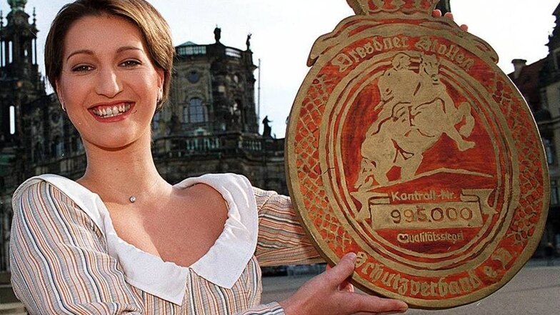 2000: Marlene Parth, aus Heidenau stammende Bäckerei-Fachverkäuferin, die damals in Dresden-Kleinzschachwitz arbeitete. dapd
