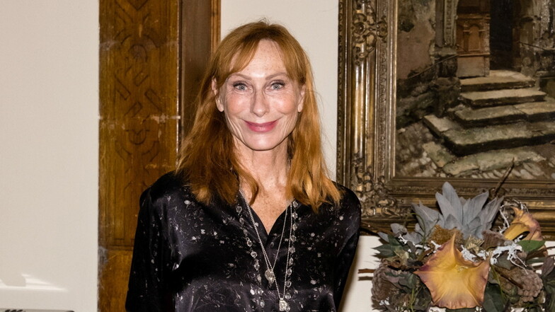 Schauspielerin und Buchautorin Andrea Sawatzki liest gemeinsam mit ihrem Mann Christian Berkel, ebenfalls Schauspieler, die Weihnachtsgeschichte in Glashütte.