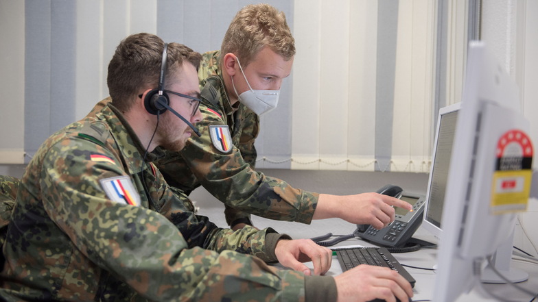 Corona-Einsatz: Wie Soldaten in der Lausitz helfen