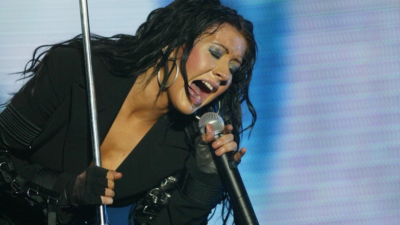 Das Konzert von Christina Aguilera 2003 in der Neuen Messe in Dresden brachte Aust fast den Ruin.  Nur 4.000 Gäste wollten die US-Amerikanerin sehen. Foto: Steffen Unger