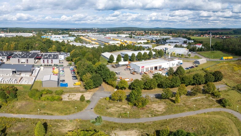 Das große Gewerbegebiet in Ottendorf-Okrilla am Bergener Ring. Werden weitere hinzukommen?