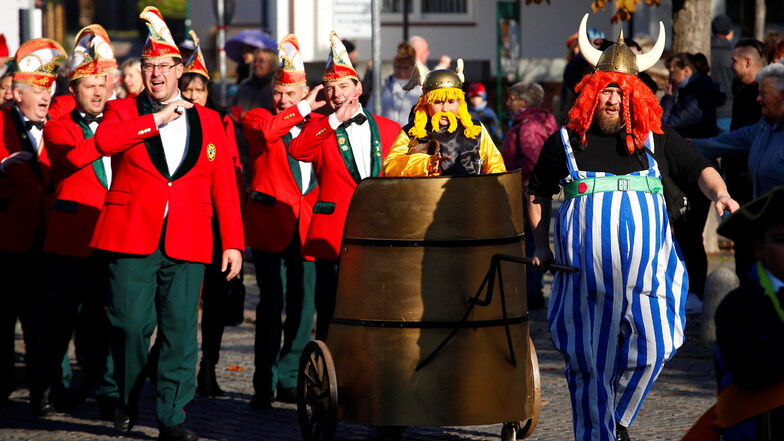 2019 war das der Eröffnungsumzug der Karneval-Saison in Weinböhla.