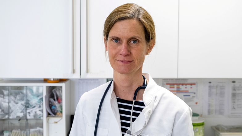 Dr. Cordula Adams in ihrer Görlitzer Hausarztpraxis.
