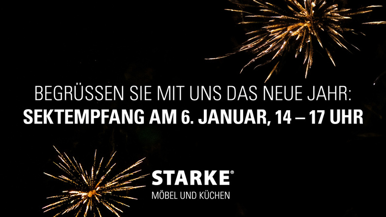 Stoßen Sie mit Möbel Starke auf ein glückliches, neues Jahr an!