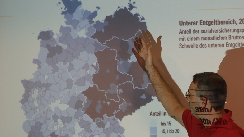 Lohnunterschiede prägen noch immer die  Deutschlandkarte - das zeigt Olaf Klenke, Landesbezirkssekretär der Gewerkschaft NGG. Doch der Mindestlohn hat in Sachsen geholfen