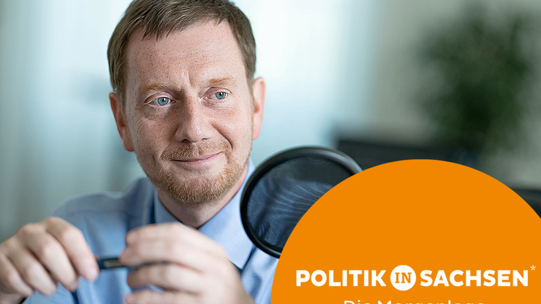 Sachsens Ministerpräsident Michael Kretschmer spricht im Podcast über den Wahlkampf und die Chancen der Union.