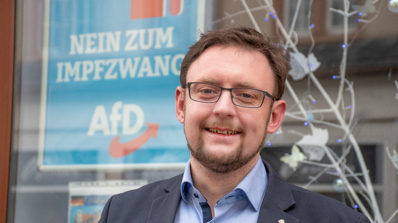 Rolf Weigand tritt als Kandidat für die AfD bei den Landratswahlen in Mittelsachsen an. Er sitzt für seine Partei im Sächsischen Landtag.