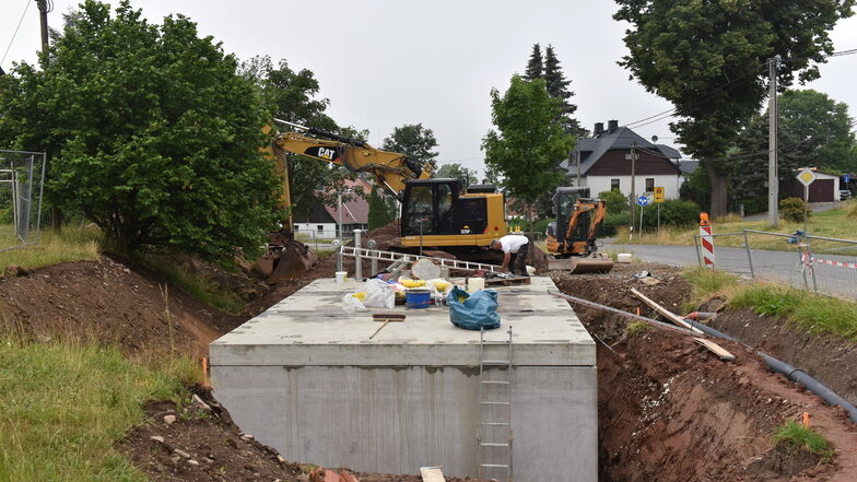 Die neue Zisterne in Röthenbach verbessert die Löschwasserversorgung im Ort.