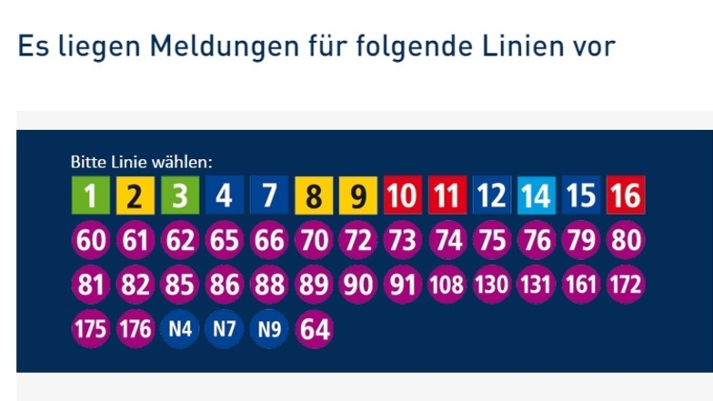 Auf seiner Webseite informieren die Leipziger Verkehrsbetriebe über die bestreikten Linien.