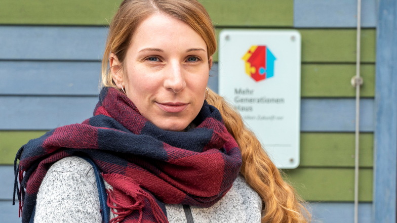 Isabel Thaler koordiniert die Arbeit am Mehrgenerationenhaus in Riesa.