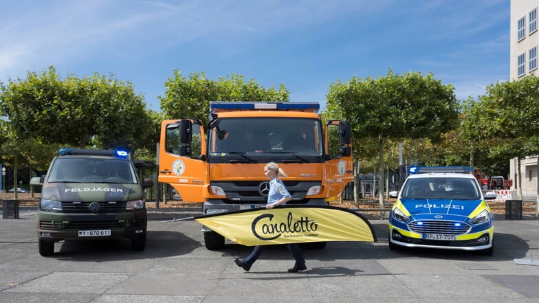 Feldjäger der Bundeswehr, der Kampfmittelbeseitigungsdienst und die Polizei sind nur einige Rettungskräfte, die zur Blaulichtmeile mit Fahrzeugen dabei sein werden.