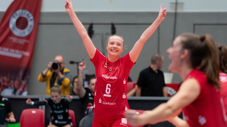 DSC-Volleyballerinnen ziehen souverän in die nächste Europacup-Runde