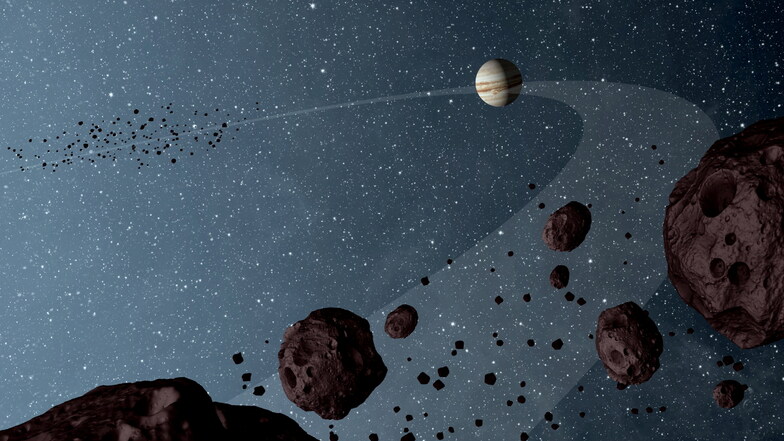 Erstmals Sonde zu Jupiter-Asteroiden gestartet