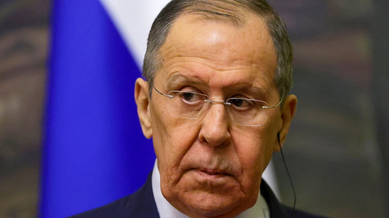 Sergej Lawrow sprach mit Blick auf die Sanktionen von einem gegen Moskau gerichteten "totalen Krieg".