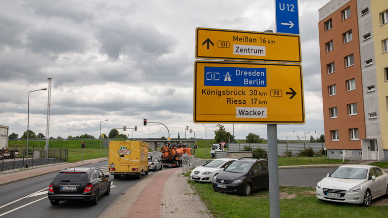 Insbesondere der Bereich, wo sich die Bundesstraßen 98 und 101 in Großenhain "treffen" gehört zu den meistbefahrenen. Nur Ortsumgehung der 101 flammt nun eine neue Debatte auf.