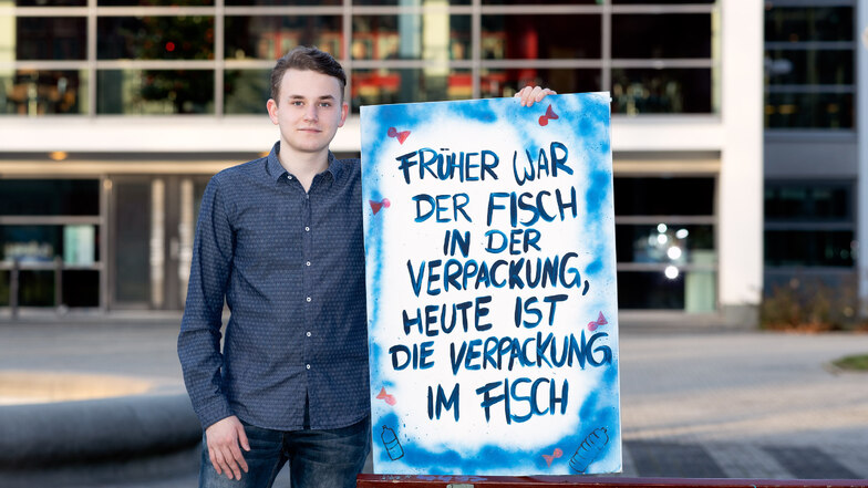 Auf dem Theaterplatz hat alles begonnen. Im Mai organisierte Jonas Löschau dort die erste Fridays for Future-Demo in Bautzen. Danach ging es Schlag auf Schlag.