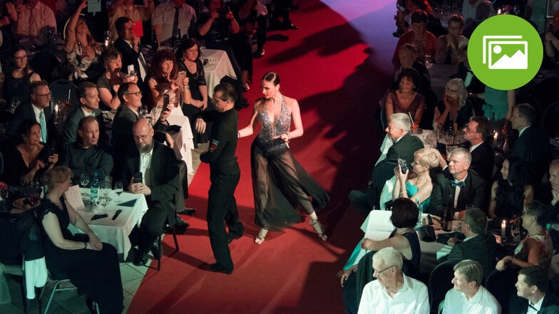 Machten die Straßburg-Passage zur Bühne: "Let's Dance"-Star Ekaterina Leonova und Stefan Erdmann.