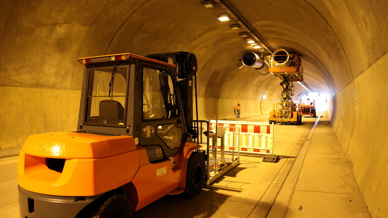 Voraussichtlich im August starten die Vorbereitungsarbeiten für die Sanierung des A4-Tunnels "Königshainer Berge".